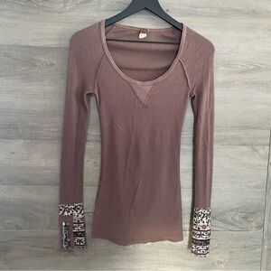 We The Free Hippie Cuff Thermal Top